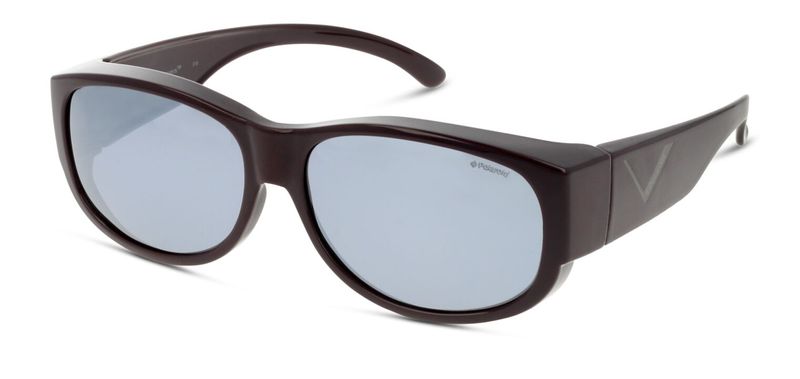 Polaroid Oval Sunglasses P8302 Black for Unisex