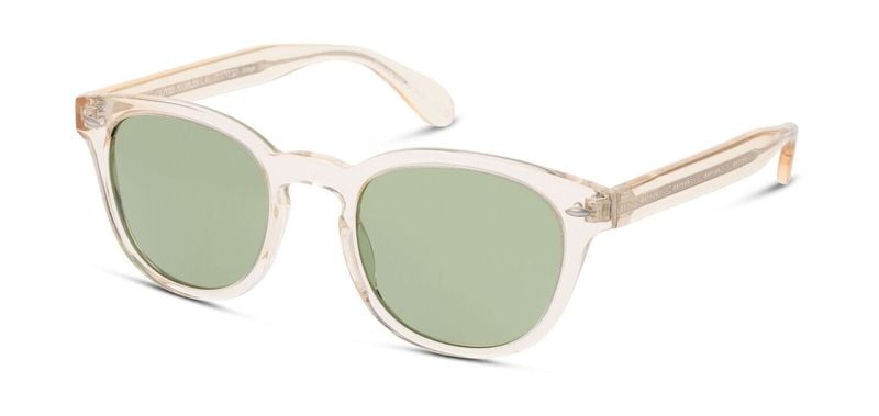 Oliver Peoples Rund Sonnenbrillen 0OV5036S Beige für Herren
