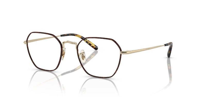 Oliver Peoples Hexagonal Eyeglasses 0OV1334 Havana for Unisex