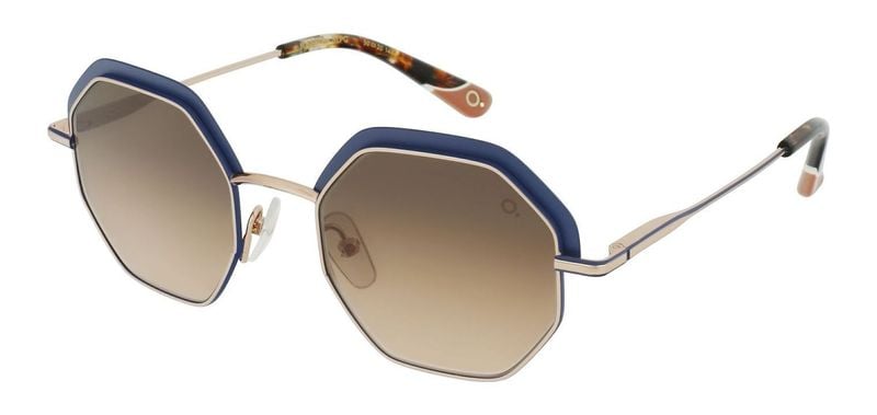 Lunettes de soleil Etnia Rectangle JOSETTE  50S Bleu pour Femme
