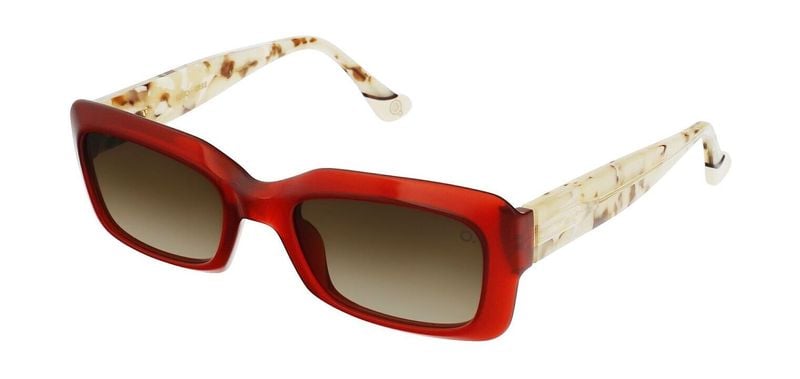 Lunettes de soleil Etnia Rectangle SOFO SUN Rouge pour Femme