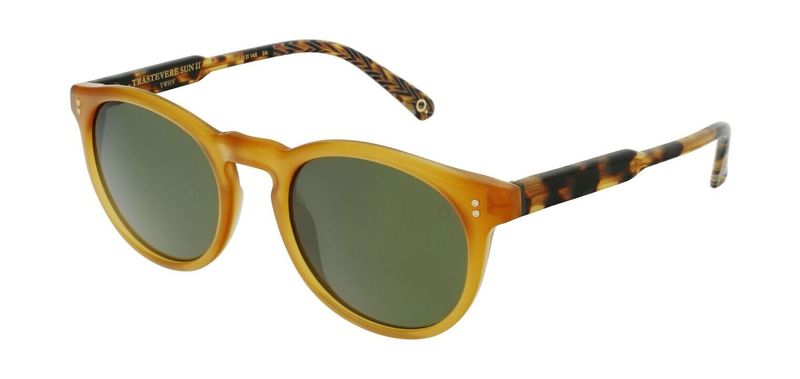 Lunettes de soleil Etnia Ronde TRASTEVERE SUN II 51S Jaune pour Homme-Femme