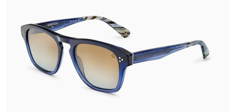 Lunettes de soleil Etnia Rectangle KIRK SUN 52S Bleu pour Homme