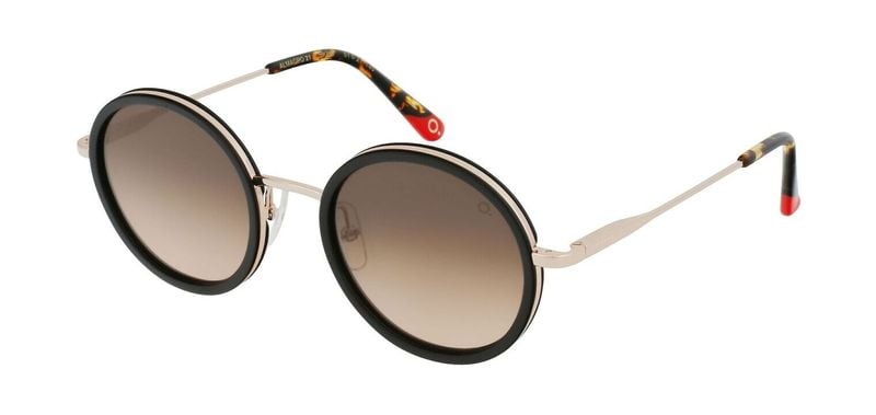Lunettes de soleil Etnia Ronde ALMAGRO 21 51S Noir pour Femme