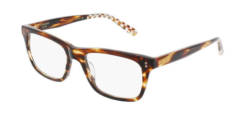 Etnia Rectangle Eyeglasses CADAQUES Havana for Man