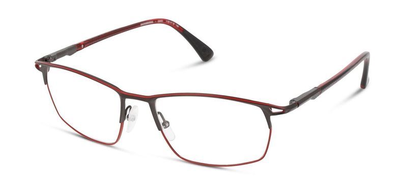 Etnia Rectangle Eyeglasses SACHSENRING Red for Man