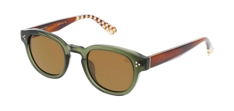 Lunettes de soleil Etnia Rectangle PALA SUN 48S Vert pour Homme-Femme