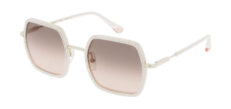 Lunettes de soleil Etnia Rectangle AZAHARA 53S Blanc pour Femme
