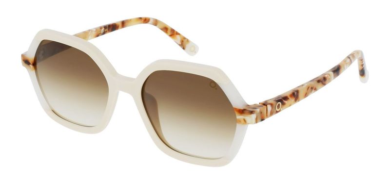 Etnia Hexagonal Sunglasses LES CORTS 54S White for Woman