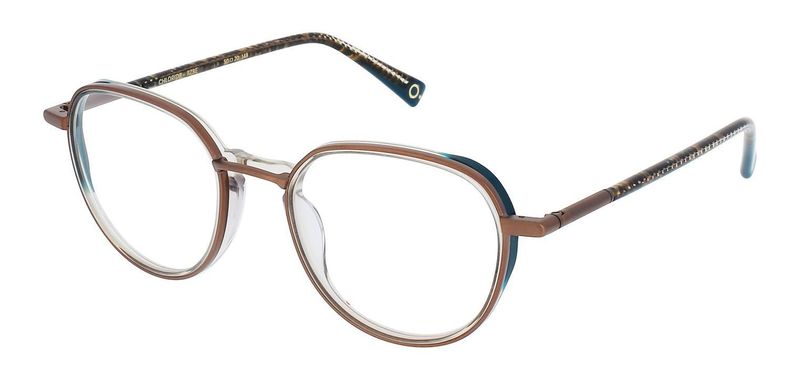 Etnia Round Eyeglasses CHLORIDE Bronze for Man