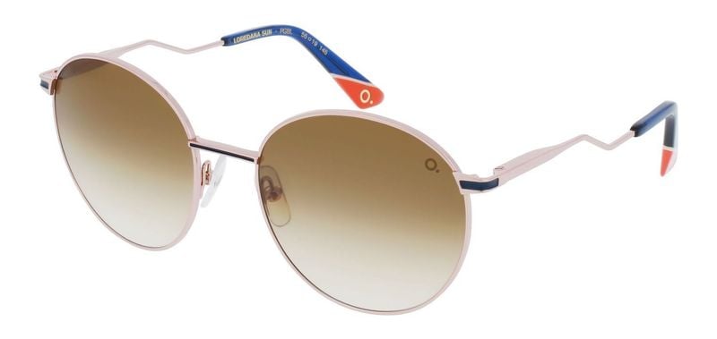 Lunettes de soleil Etnia Ronde LOREDANA SUN 55S Rose pour Femme