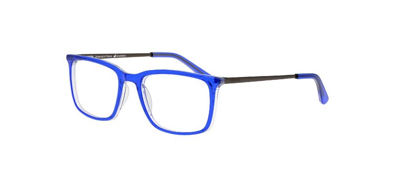 Unofficial Rectangle Eyeglasses UNOT0161 Blue for Kid