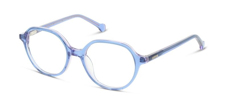 Unofficial Round Eyeglasses UNOK0072 Blue for Kid