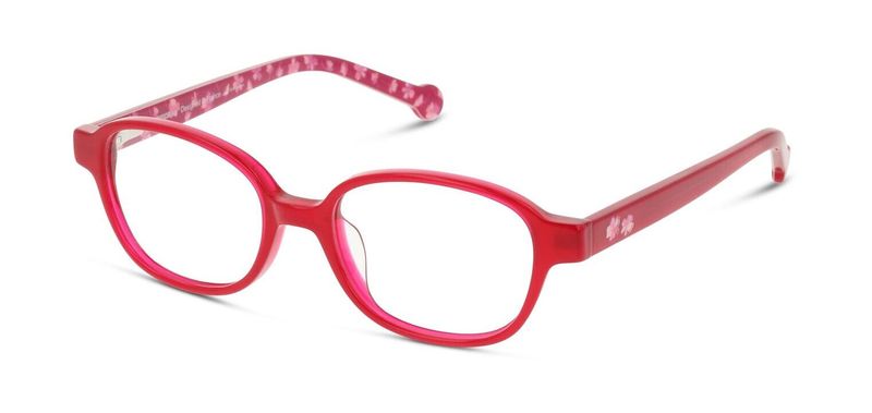 Unofficial Rectangle Eyeglasses UNOK0064 Pink for Kid