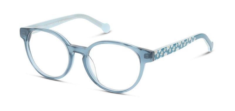 Unofficial Round Eyeglasses UNOK0065 Blue for Kid