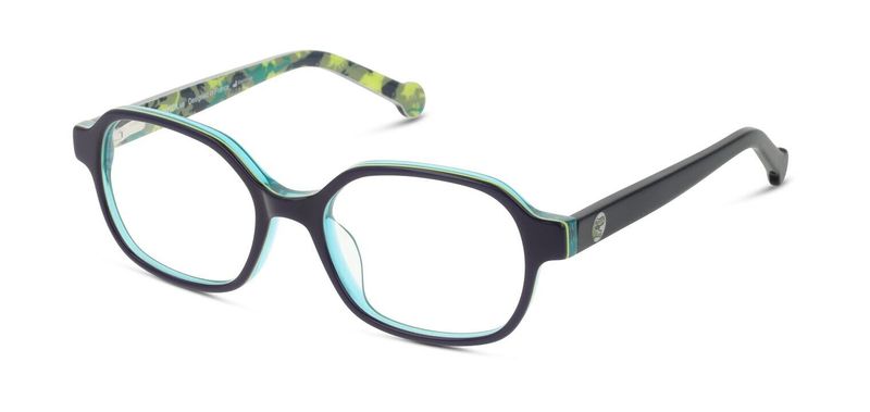 Unofficial Rectangle Eyeglasses UNOK0070 Blue for Kid