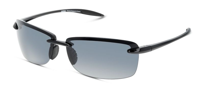 Unofficial Rectangle Sunglasses UNSM0068P Black for Man