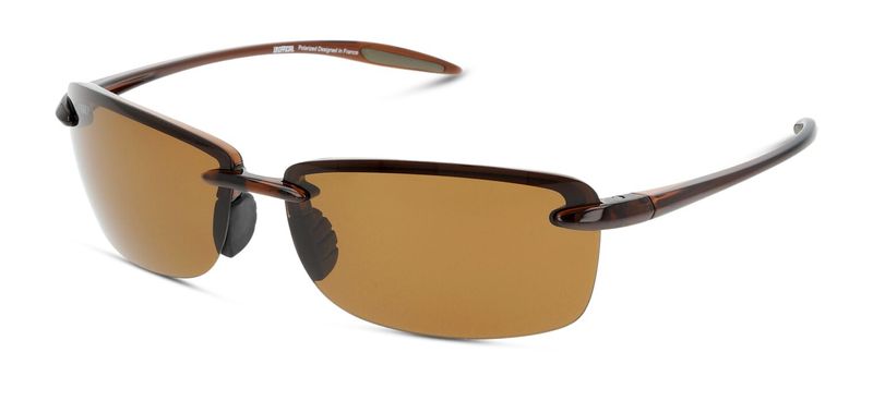 Unofficial Rectangle Sunglasses UNSM0068P Marron for Man