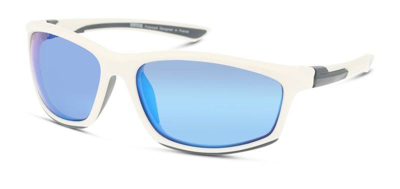 Unofficial Rectangle Sunglasses UNSM0060P White for Man