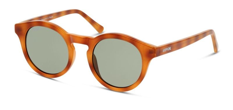 Unofficial Rund Sonnenbrillen UNSU0072 Braun für Damen/Herren