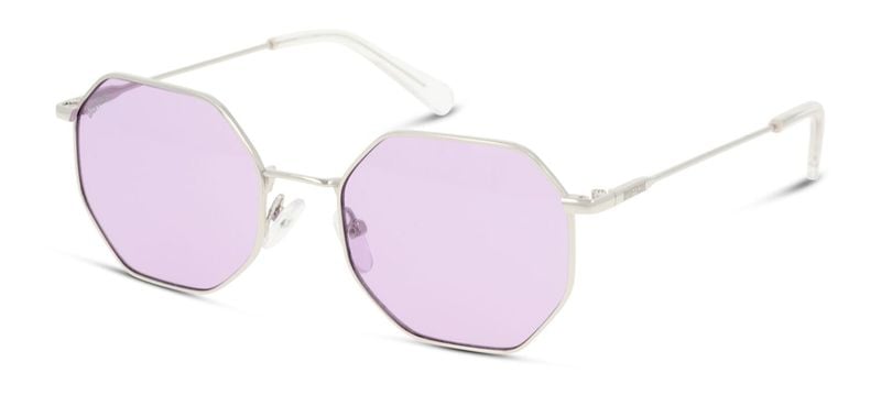 Lunettes de soleil Unofficial Rectangle UNSU0075 Argenté pour Homme-Femme