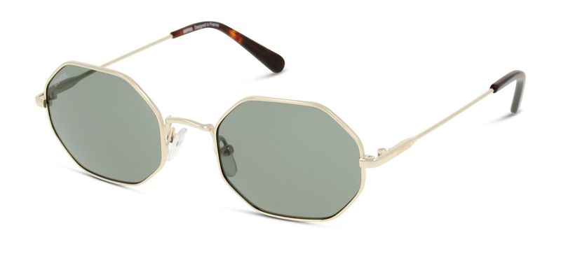 Lunettes de soleil Unofficial Rectangle UNSU0080 Doré pour Homme-Femme