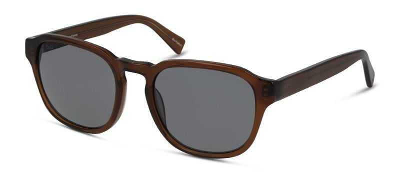 Lunettes de soleil DbyD Rectangle DBSM5003 Marron pour Homme
