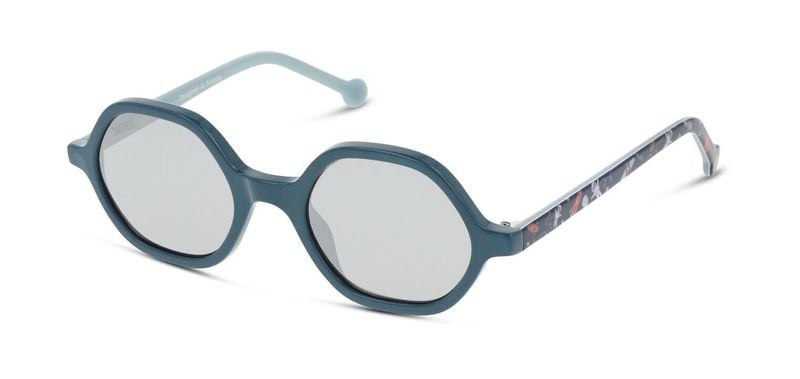 Lunettes de soleil Unofficial Ronde UNSK0024 Bleu pour Enfant