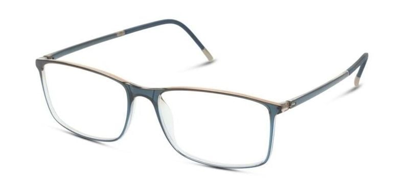 Lunettes de vue Silhouette Rectangle 2934 Multicouleur pour Homme
