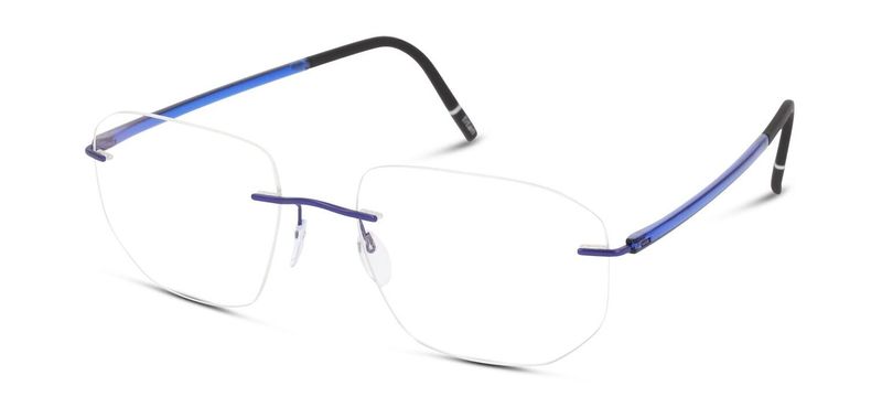 Silhouette Rectangle Eyeglasses 5567 Blue for Man