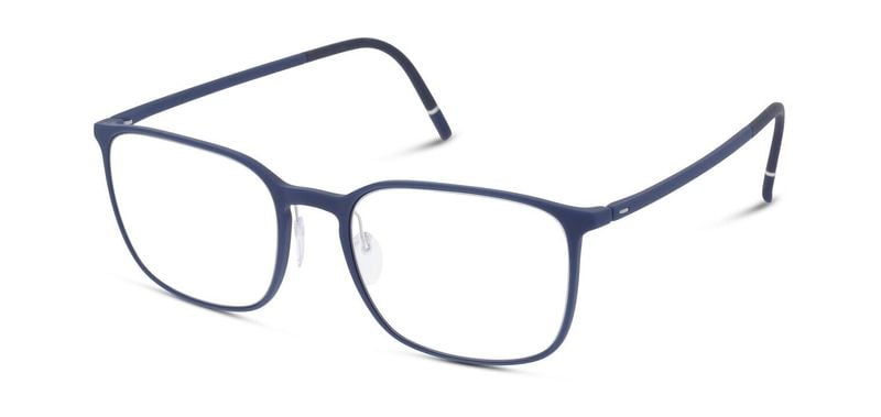 Lunettes de vue Silhouette Rectangle 2954 Bleu pour Homme