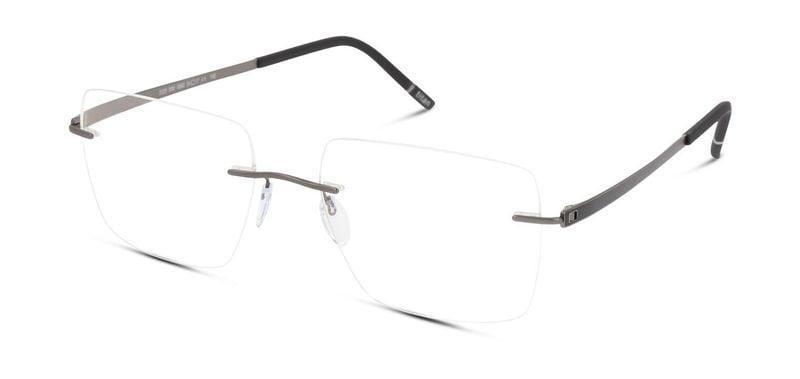 Silhouette Rectangle Eyeglasses 5529 Black for Man