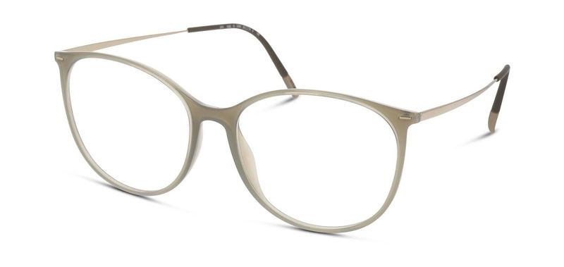 Silhouette Rund Brillen 1606 Grau für Dame