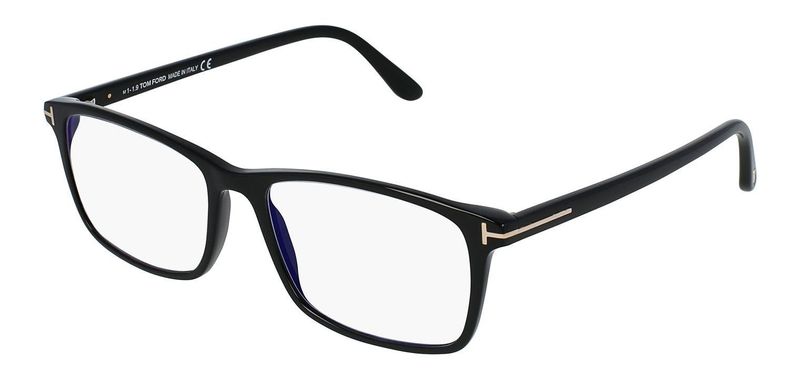 Tom Ford Rechteckig Brillen FT5584-B Schwarz für Herr