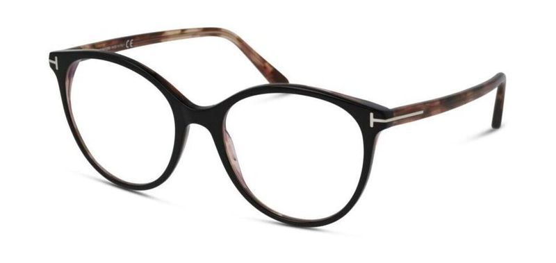Tom Ford Rund Brillen FT5742-B Schwarz für Dame