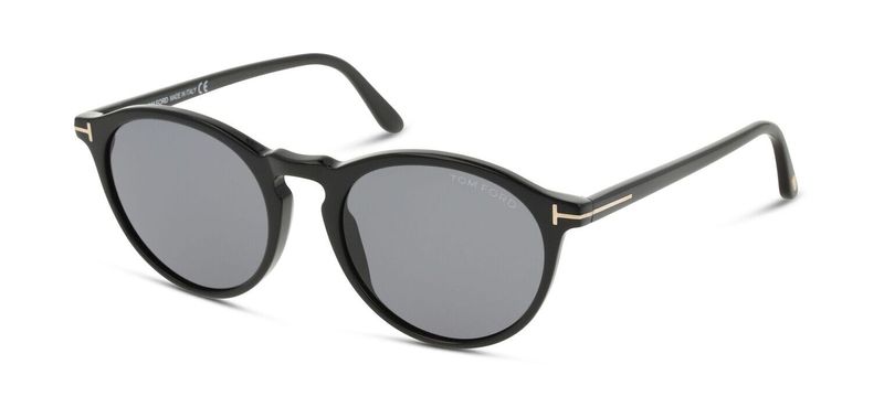 Tom Ford Round Sunglasses FT0904 Black for Man