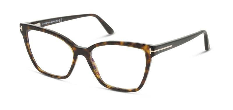 Lunettes de vue Tom Ford Papillon FT5812-B Havana pour Femme