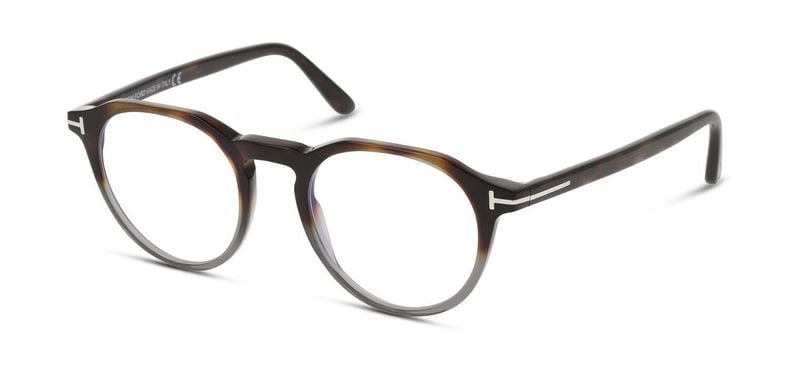 Tom Ford Rund Brillen FT5833-B Braun für Herren