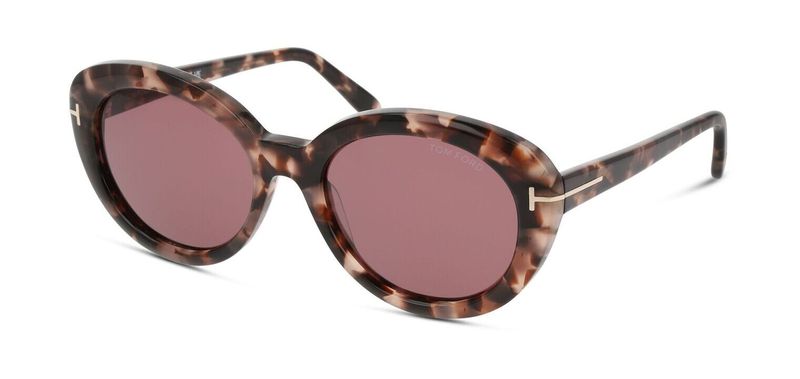 Lunettes de soleil Tom Ford Papillon FT1009 Ecaille pour Femme