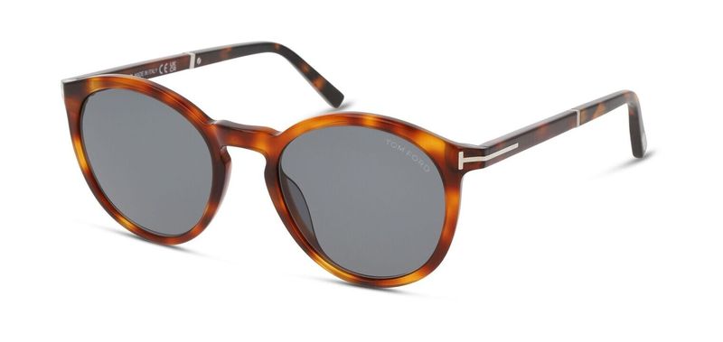 Tom Ford Round Sunglasses FT1021 Tortoise shell for Man