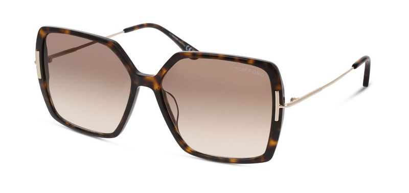 Tom Ford Rectangle Sunglasses FT1039 Tortoise shell for Woman