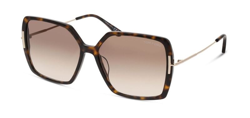 Tom Ford Rechteckig Sonnenbrillen FT1039 Schildpatt für Dame