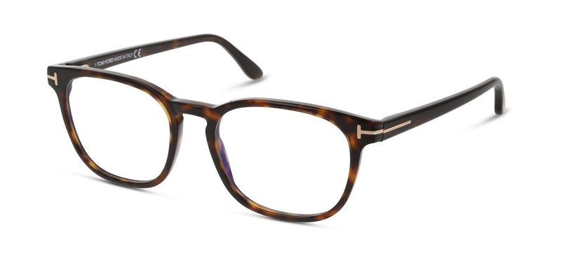 Tom Ford Rectangle Eyeglasses FT5868-B Tortoise shell for Man