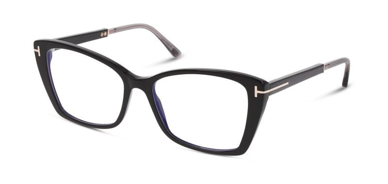 Tom Ford Cat Eye Eyeglasses FT5893-B Black for Woman