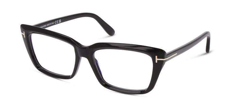 Tom Ford Rectangle Eyeglasses FT5894-B Black for Woman