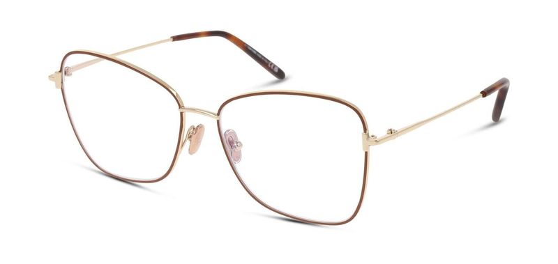 Lunettes de vue Tom Ford Papillon FT5906-B Marron pour Femme