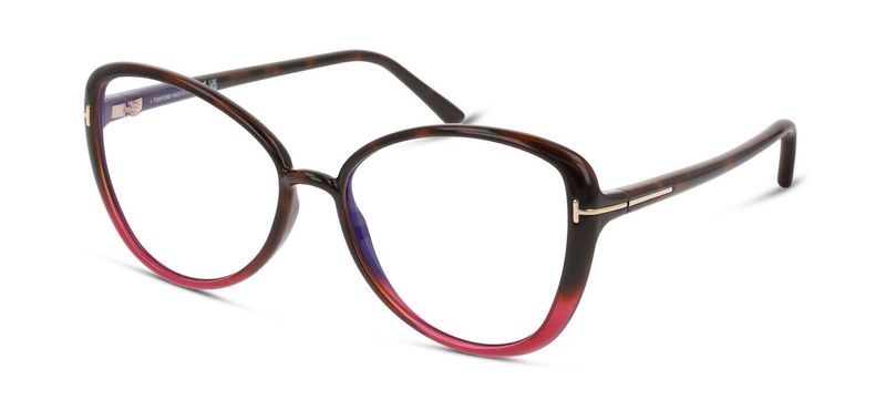 Tom Ford Cat Eye Eyeglasses FT5907-B Red for Woman