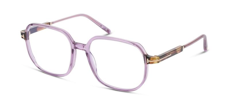 Tom Ford Quadratisch Brillen FT5911-B Violett für Dame