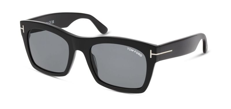 Tom Ford Rectangle Sunglasses FT1062 Black for Man