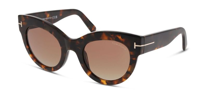 Lunettes de soleil Tom Ford Papillon FT1063 Ecaille pour Femme